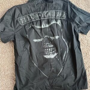 Harley-Davidson Black Skull Graphic button up shirt